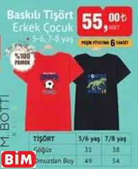 BASKILI TİŞÖRT ERKEK ÇOCUK